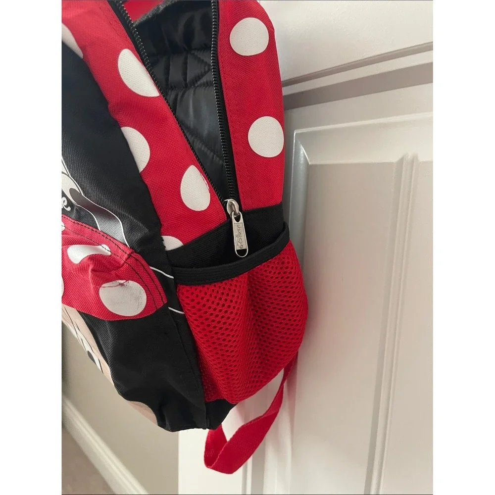 Disney Minnie Mouse‎ Red and Black Polka Dot Kids Backpack